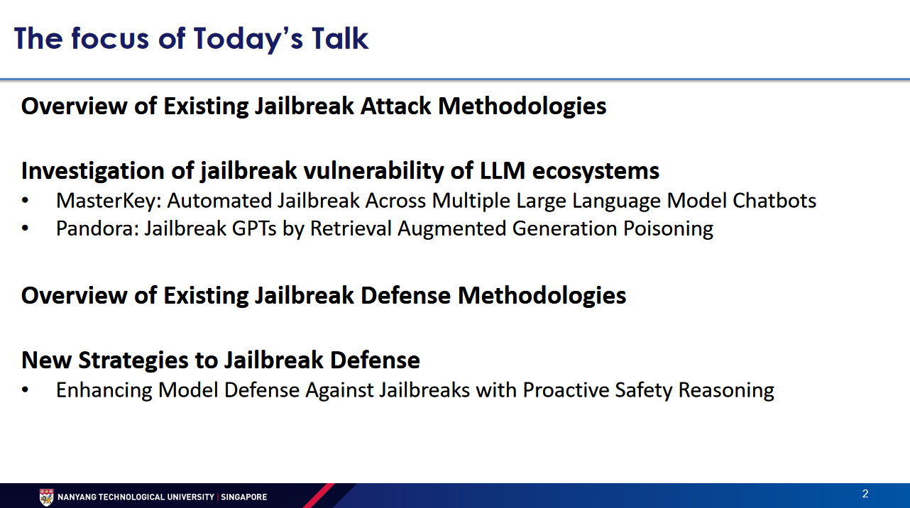Jailbreaking Large Language Models -- Attacks and Defenses